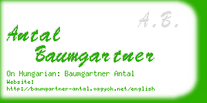 antal baumgartner business card